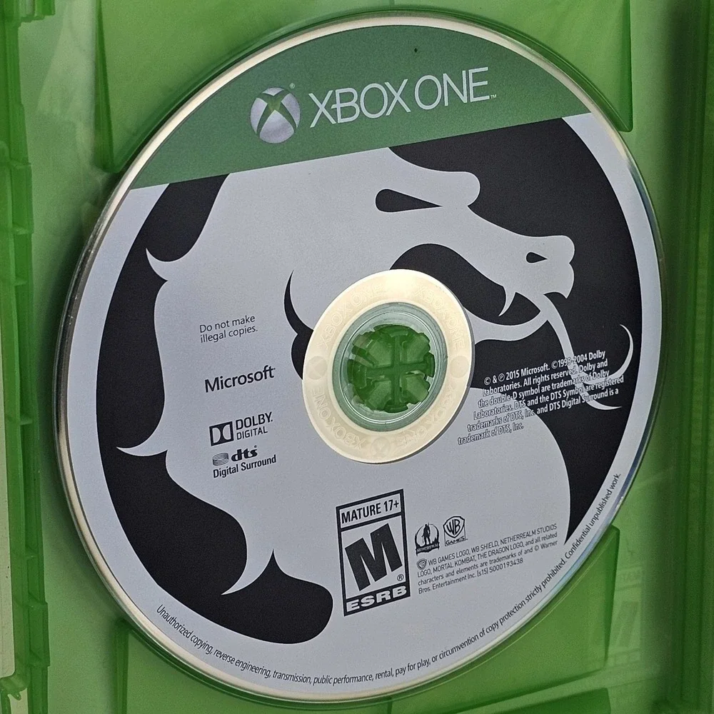 Mortal Kombat X Microsoft Xbox One Fighting Game WB Games 2015 Physical Disc